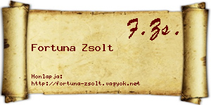 Fortuna Zsolt névjegykártya